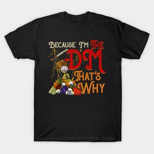 Funny Because I'm The DM, That's Why T-Shirt